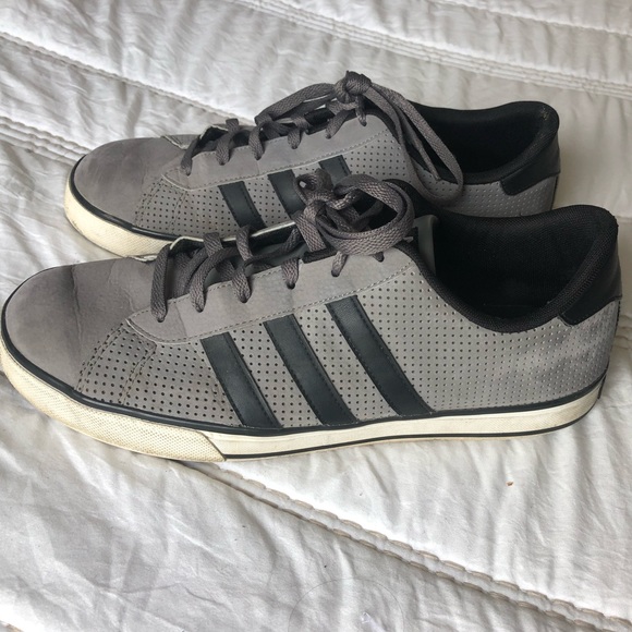adidas grey suede shoes